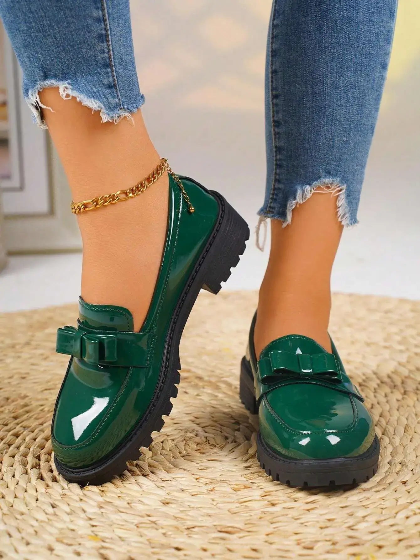 Zapatos de estilo británico para mujer