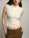 Blusa sin mangas con cuello alto