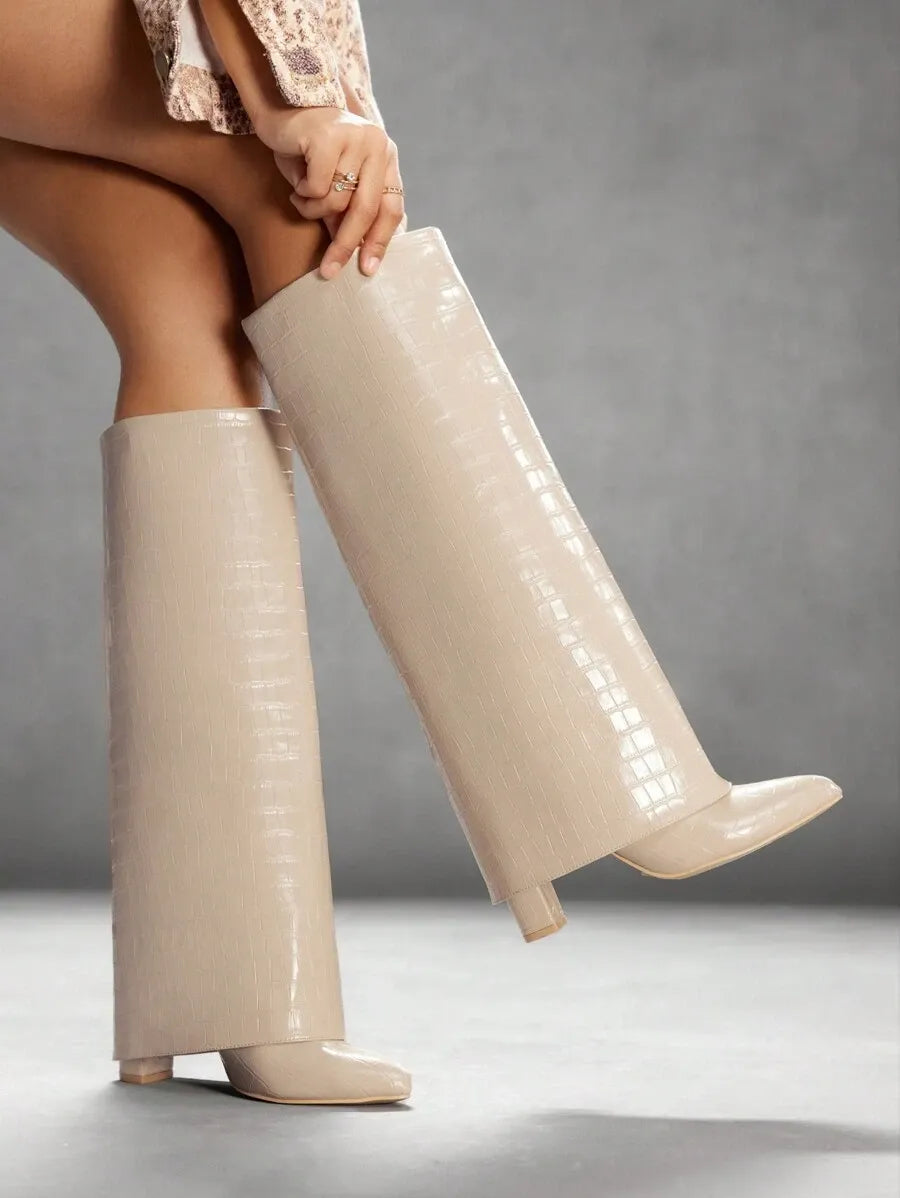 Zapatos de mujer de moda con estampado de cocodrilo