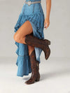 Botas vaqueras estilo western para muje