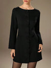 Vestido mini de blazer negro elegante