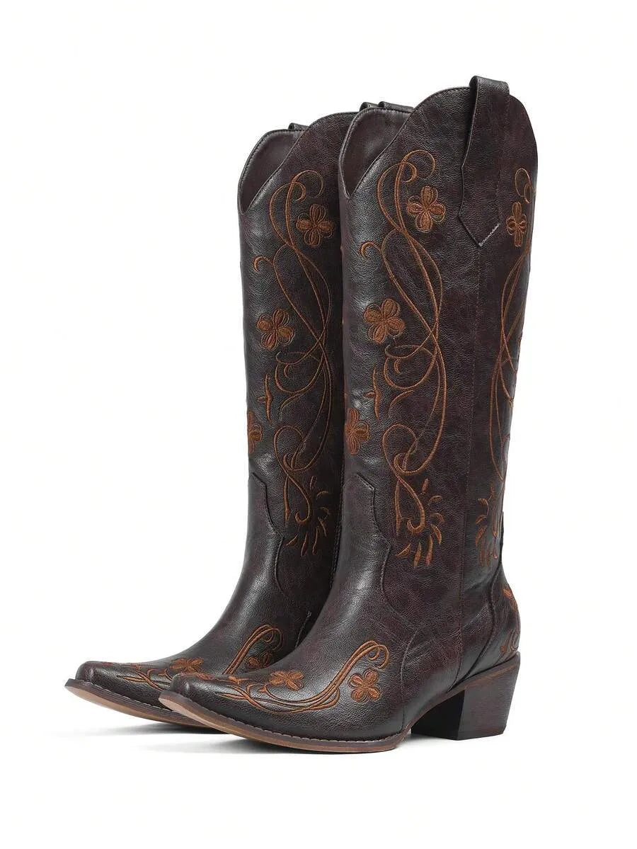 Botas vaqueras estilo western para muje