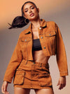 Chaqueta vaquera de mujer, uso diario casual y de moda
