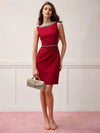 Vestido ajustado con cuentas de strass