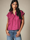 Blusa casual con cuello de botones