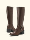 Botas vintage hasta la rodilla para mujer