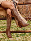 Botas vaqueras vintage bordadas