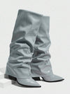 Botas de tobillo con cremallera lateral y punta