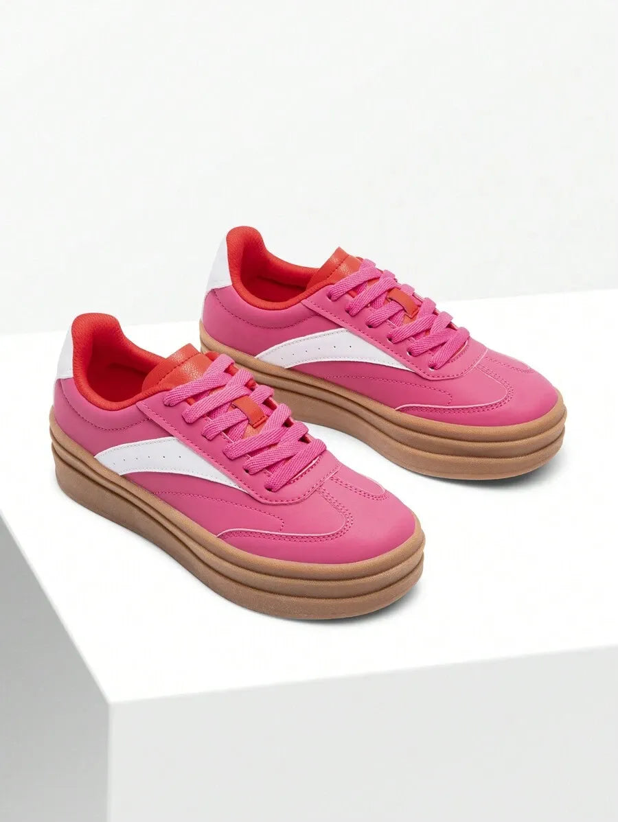 Zapatillas deportivas con plataforma para mujer