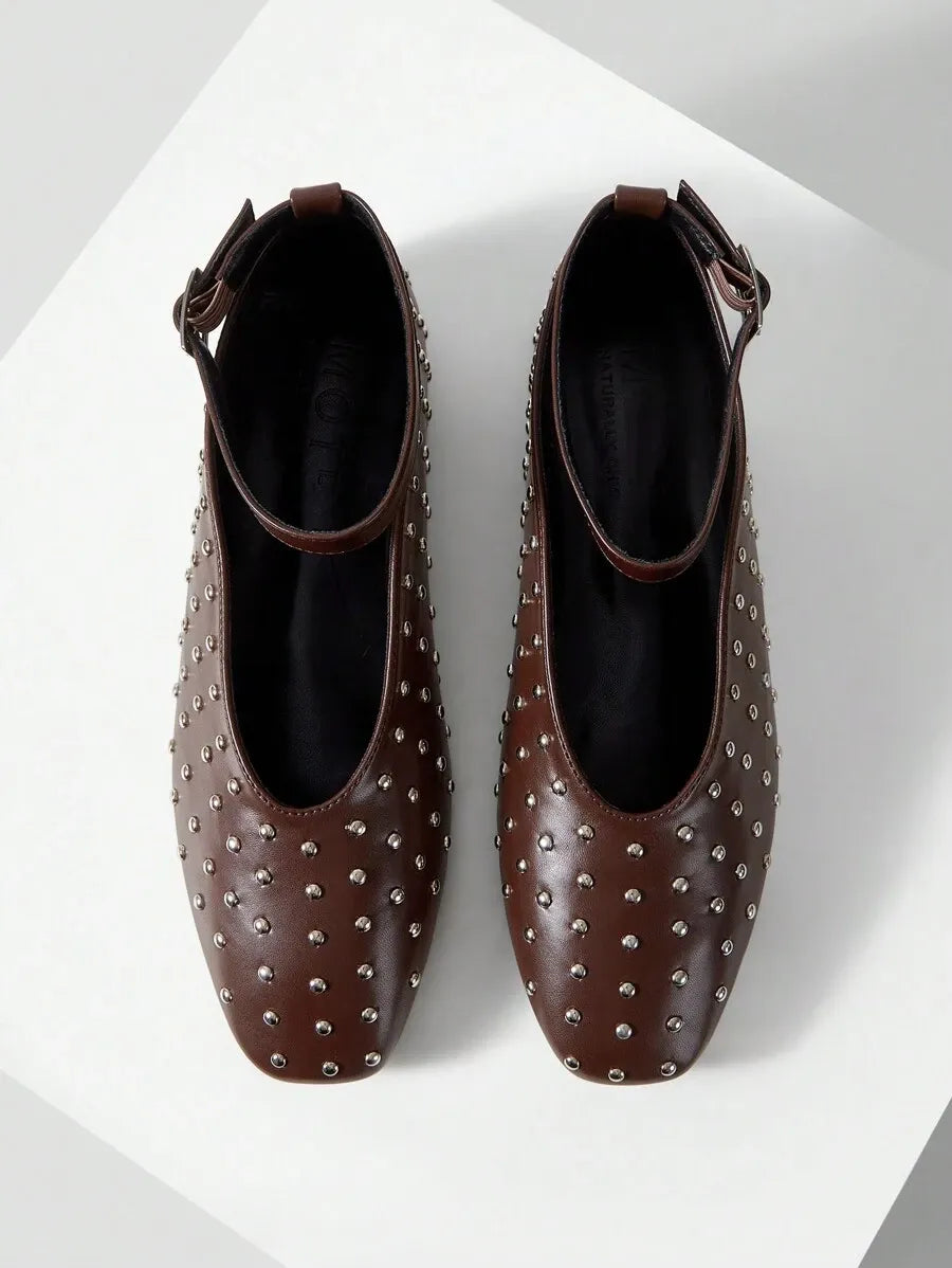 ZAPATOS PLANOS CON PUNTERA CUADRADA