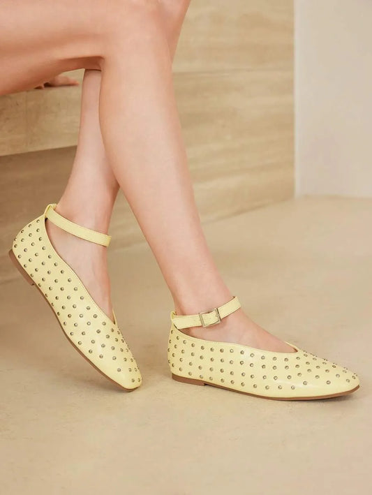ZAPATOS PLANOS CON PUNTERA CUADRADA