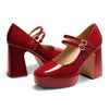 Zapatos de tacón alto con plataforma Mary Jane