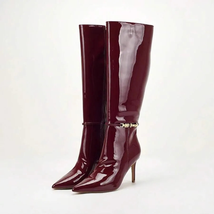 Botas altas de mujer con tacón de aguja
