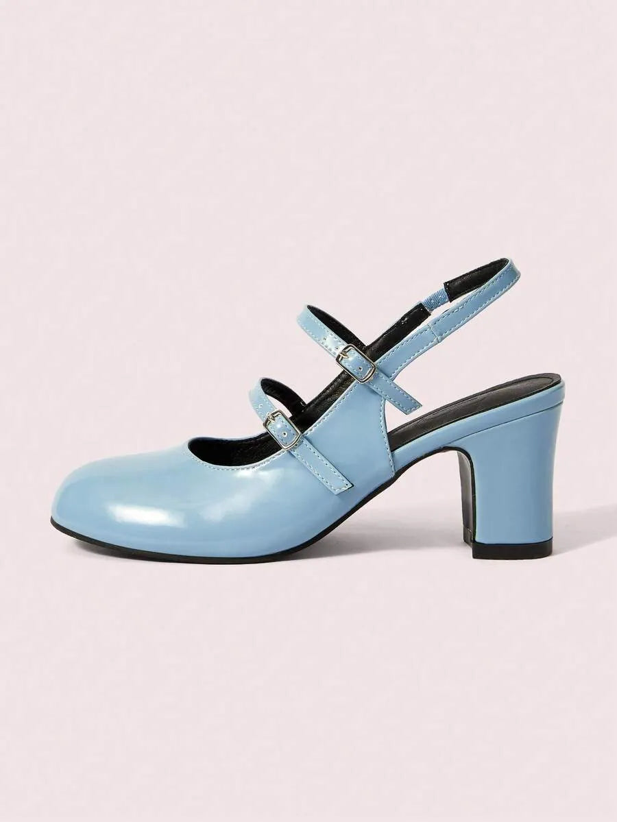 Zapatos de mujer de punta redonda