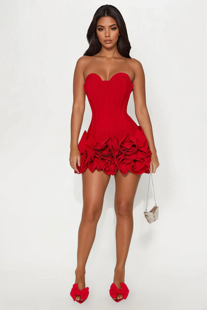 Vestido corto con bandage