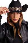 Cowboy Hat - Black/Gold
