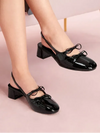 Zapatos tipo mule de tacón grueso