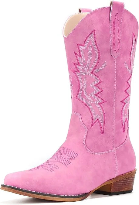 Botas de vaquera con punta puntiaguda