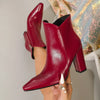 Botas cortas de punta fina para mujer