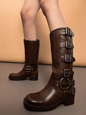 Botas altas hasta la rodilla de mujer