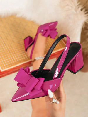 Zapatos de fiesta de tacón alto con puntera