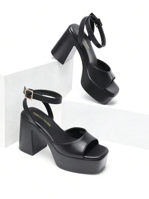 Sandalias de tacón alto con plataforma
