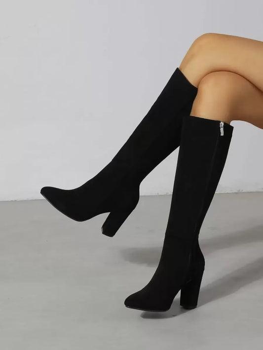Botas de tacon cuadrada