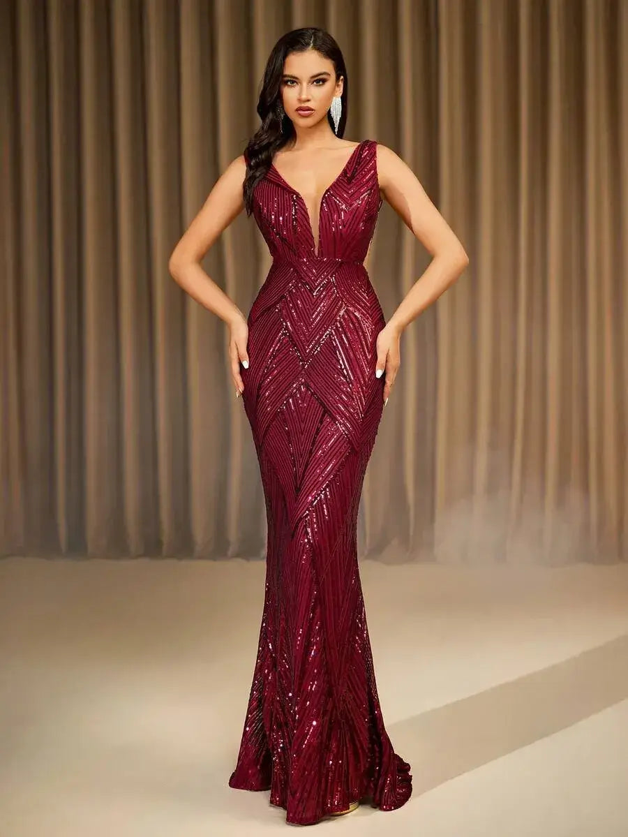 Vestido de noche de lentejuela