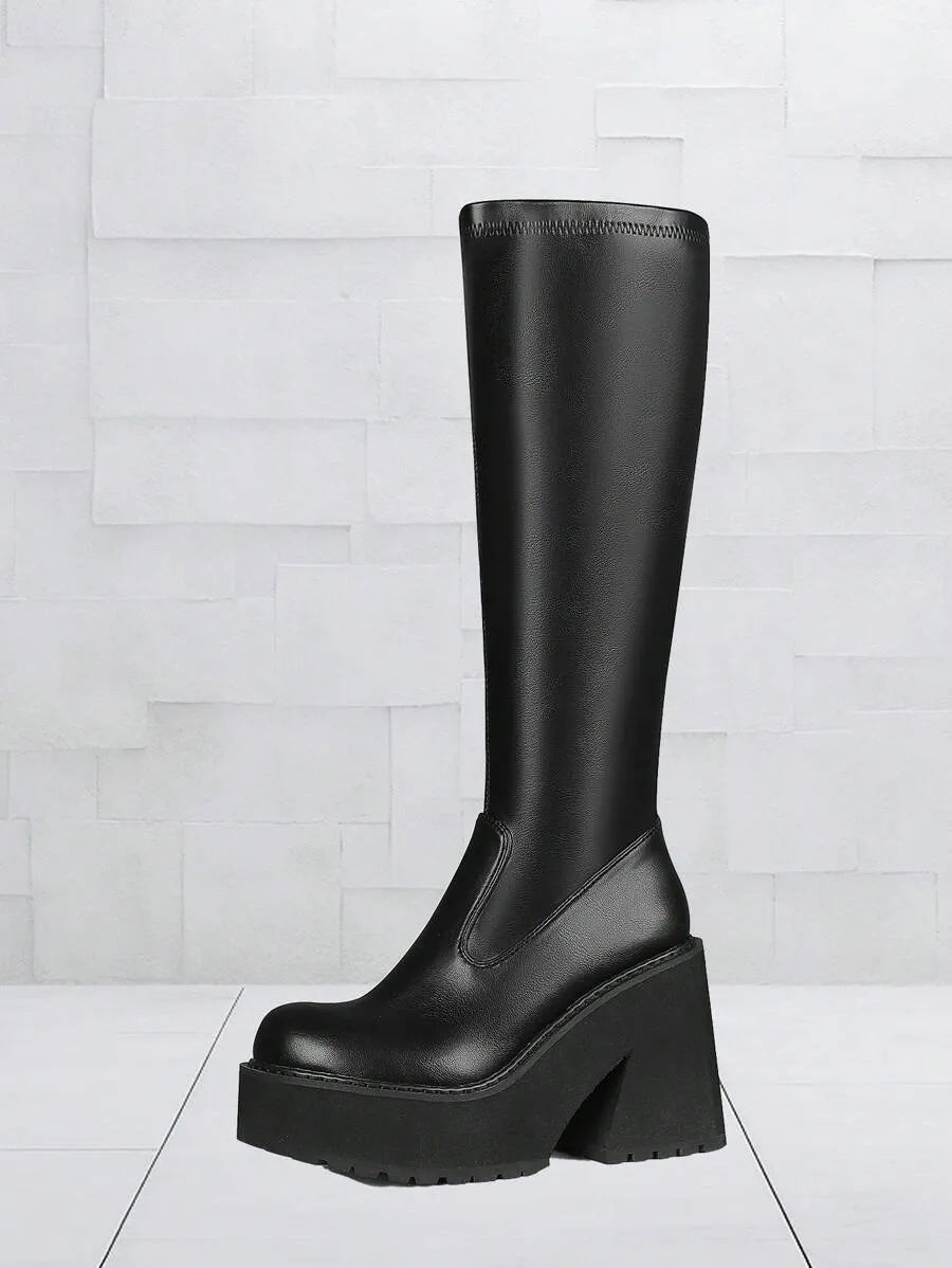 Botas de plataforma de moda para mujer