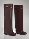 Botas de cuña de tacón alto cómodo con decoración