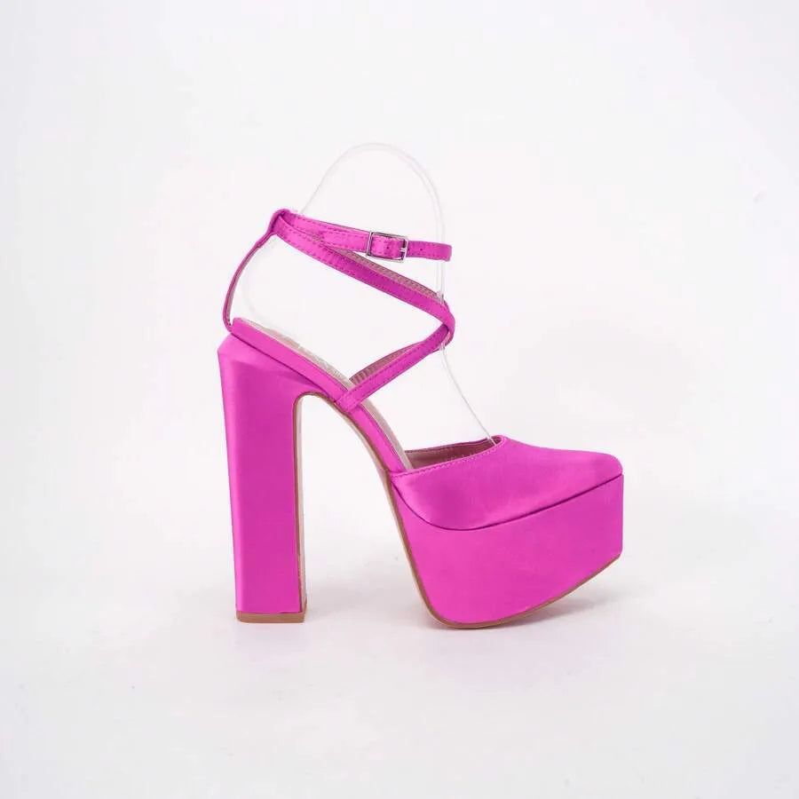 Sandalias de tacón alto de bloque