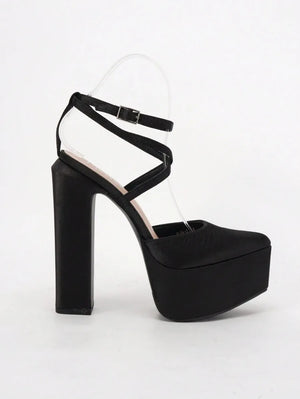 Sandalias de tacón alto de bloque