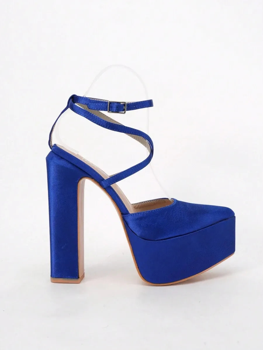 Sandalias de tacón alto de bloque