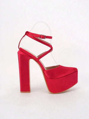 Sandalias de tacón alto de bloque