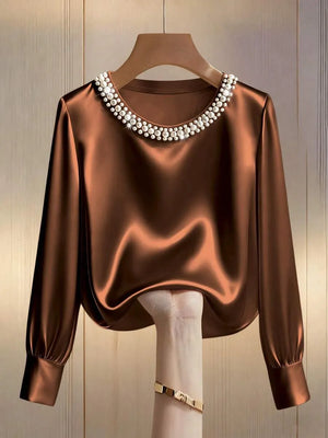 Camiseta de manga larga con cuello