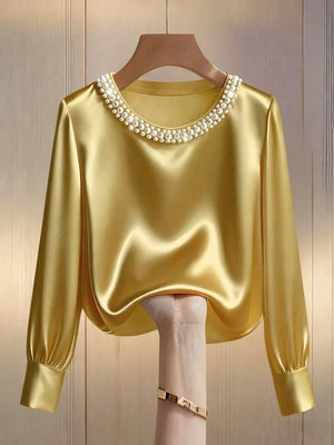 Camiseta de manga larga con cuello