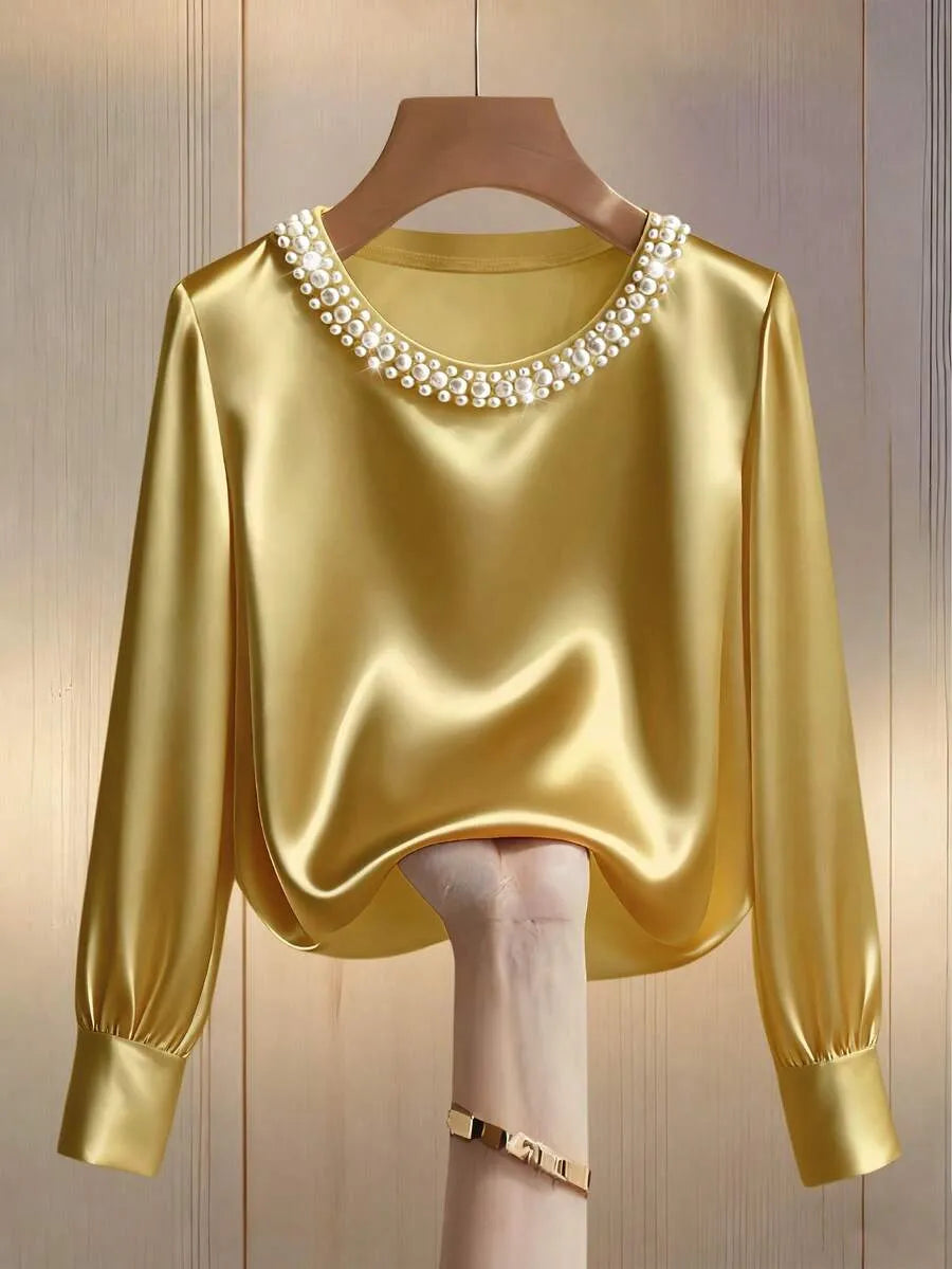 Camiseta de manga larga con cuello