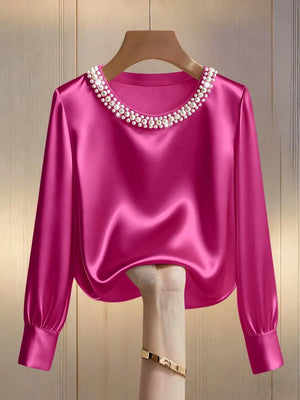 Camiseta de manga larga con cuello