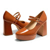 Zapatos de tacón alto con plataforma Mary Jane