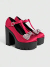 Zapatos de estilo gótico punk correa T
