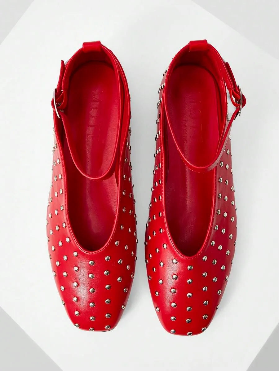 ZAPATOS PLANOS CON PUNTERA CUADRADA