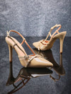 Tacones Stiletto de con punta afilada y hebilla de metal d