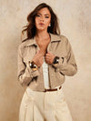 Chaqueta casual de manga larga con botones delanteros