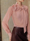 Camisa de mujer de tela de gasa