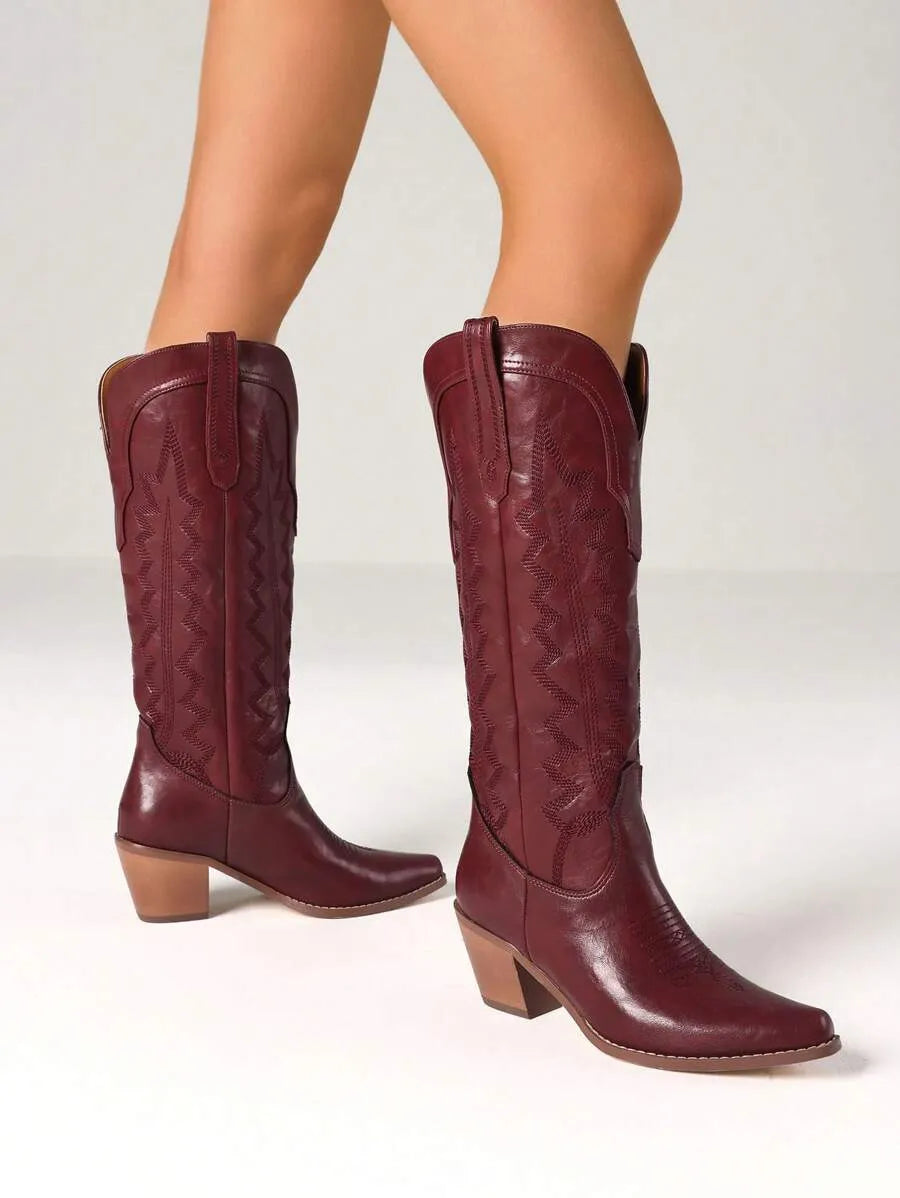 Botas cowboy altas hasta la rodilla