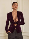 Blazer elegante de oficina para mujer