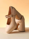 Zapatos de tacón alto con plataforma Mary Jane