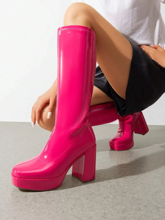 Botas altas hasta la rodilla con plataforma