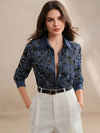Blusa elegante de mujer con diseño de encaje