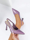 Zapatos de tacón alto con punta afilada